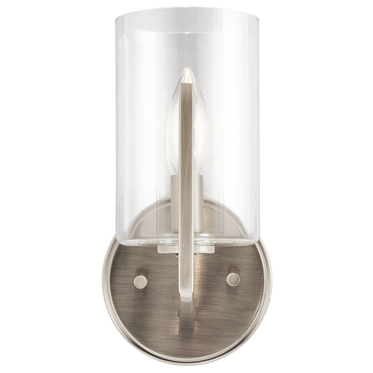 Nye Wall Light Classic Pewter & Clear - QN-NYE1-CLP