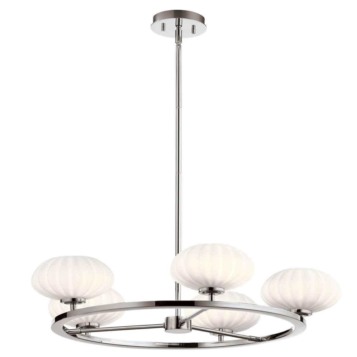 Pim 5 Light LED Chandelier 3W 3000K Polished Chrome - QN-PIM5-PC