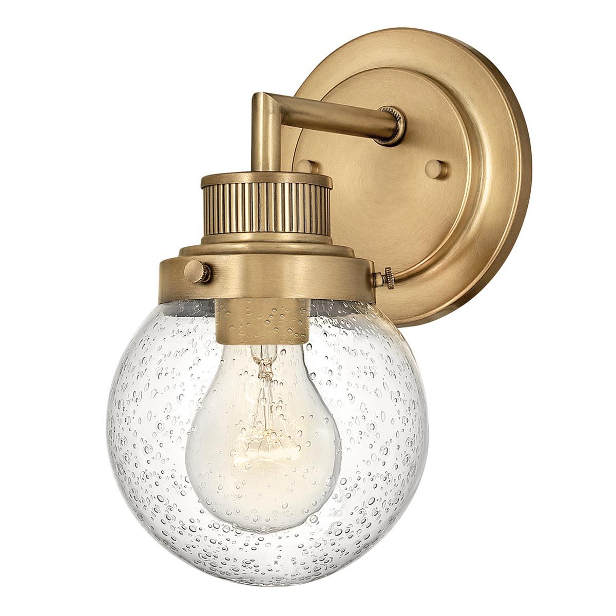 Poppy Vanity Light Heritage Brass - QN-POPPY1-HB-BATH