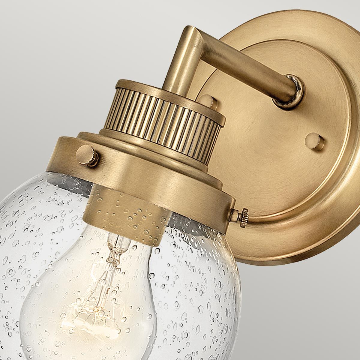 Poppy Vanity Light Heritage Brass - QN-POPPY1-HB-BATH