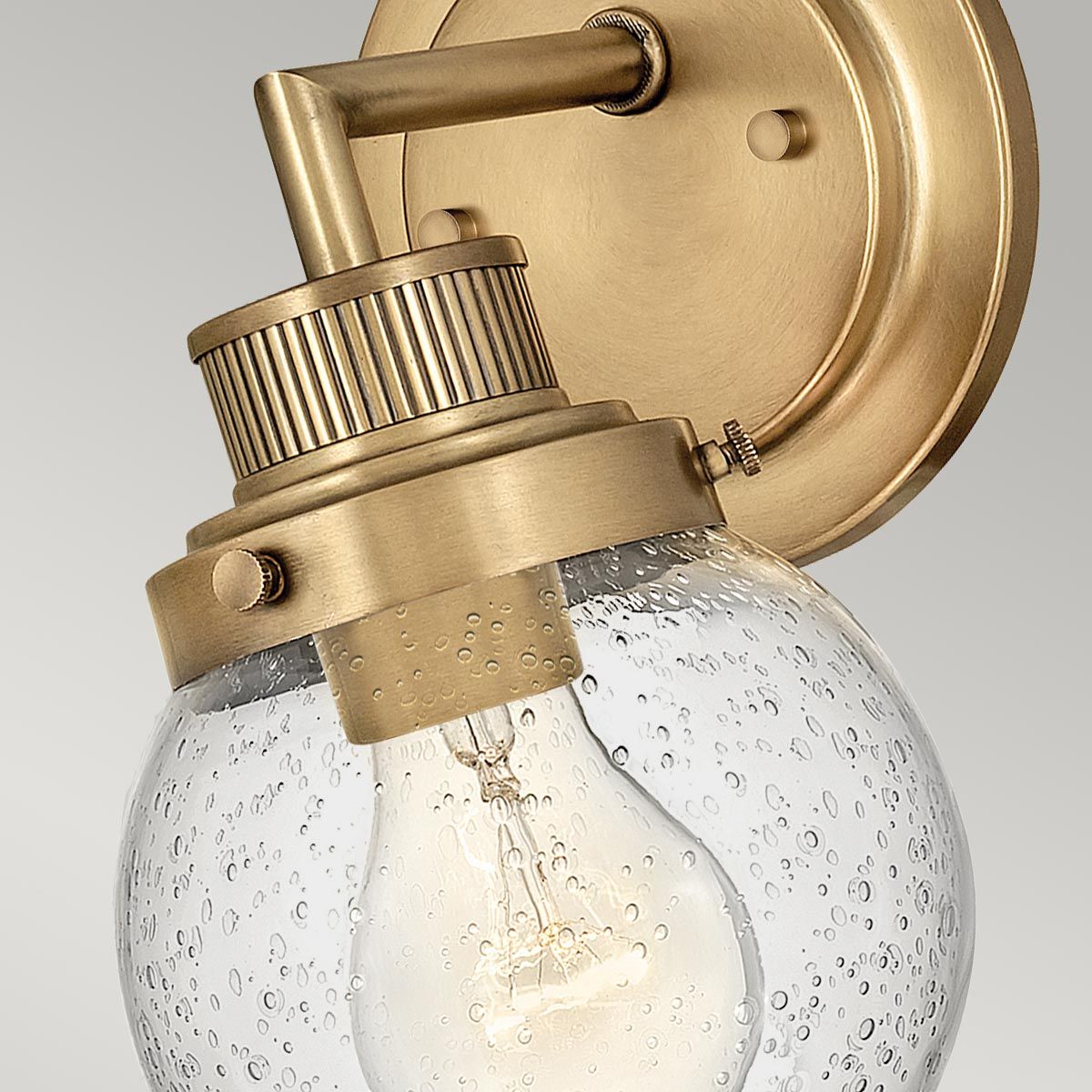 Poppy Vanity Light Heritage Brass - QN-POPPY1-HB-BATH