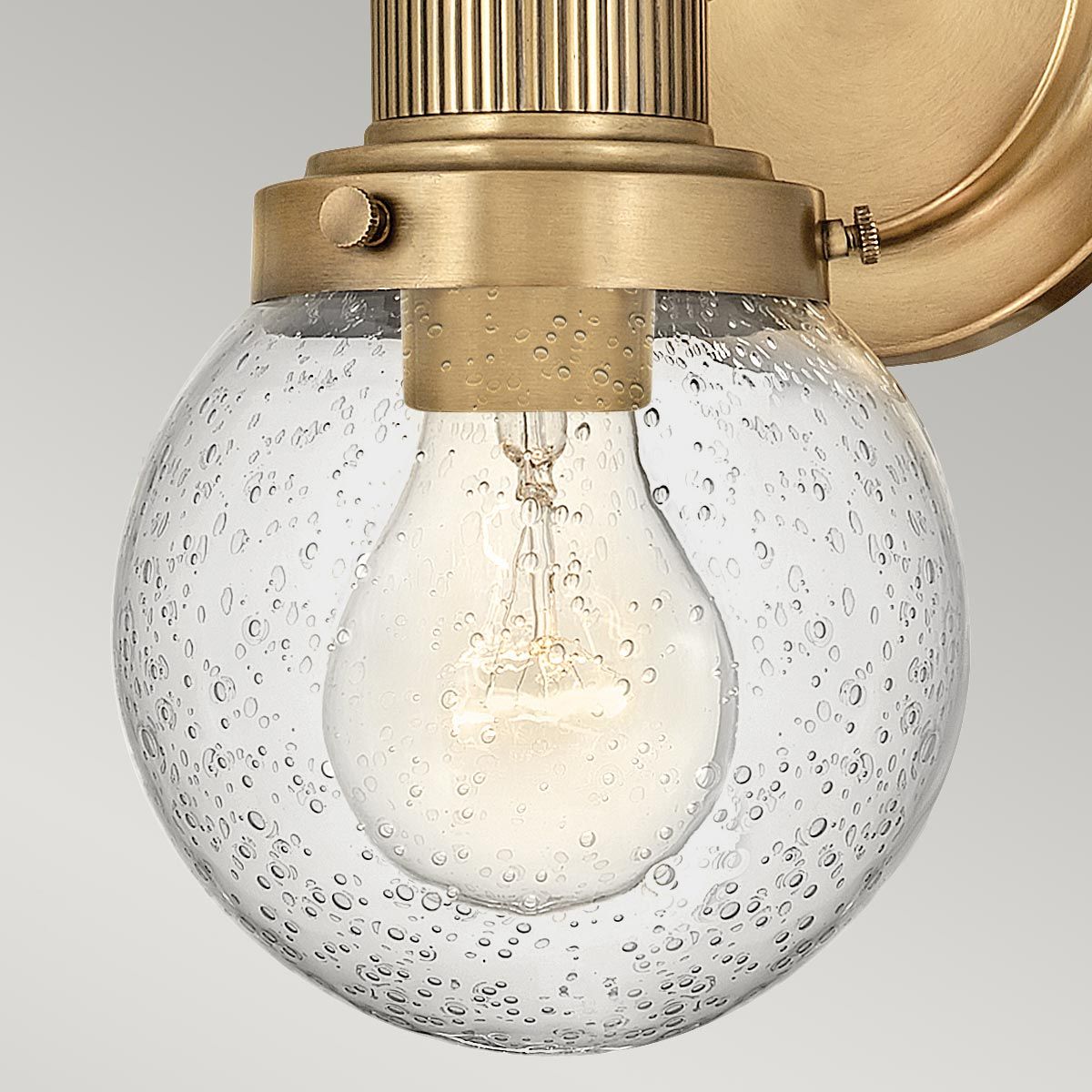 Poppy Vanity Light Heritage Brass - QN-POPPY1-HB-BATH