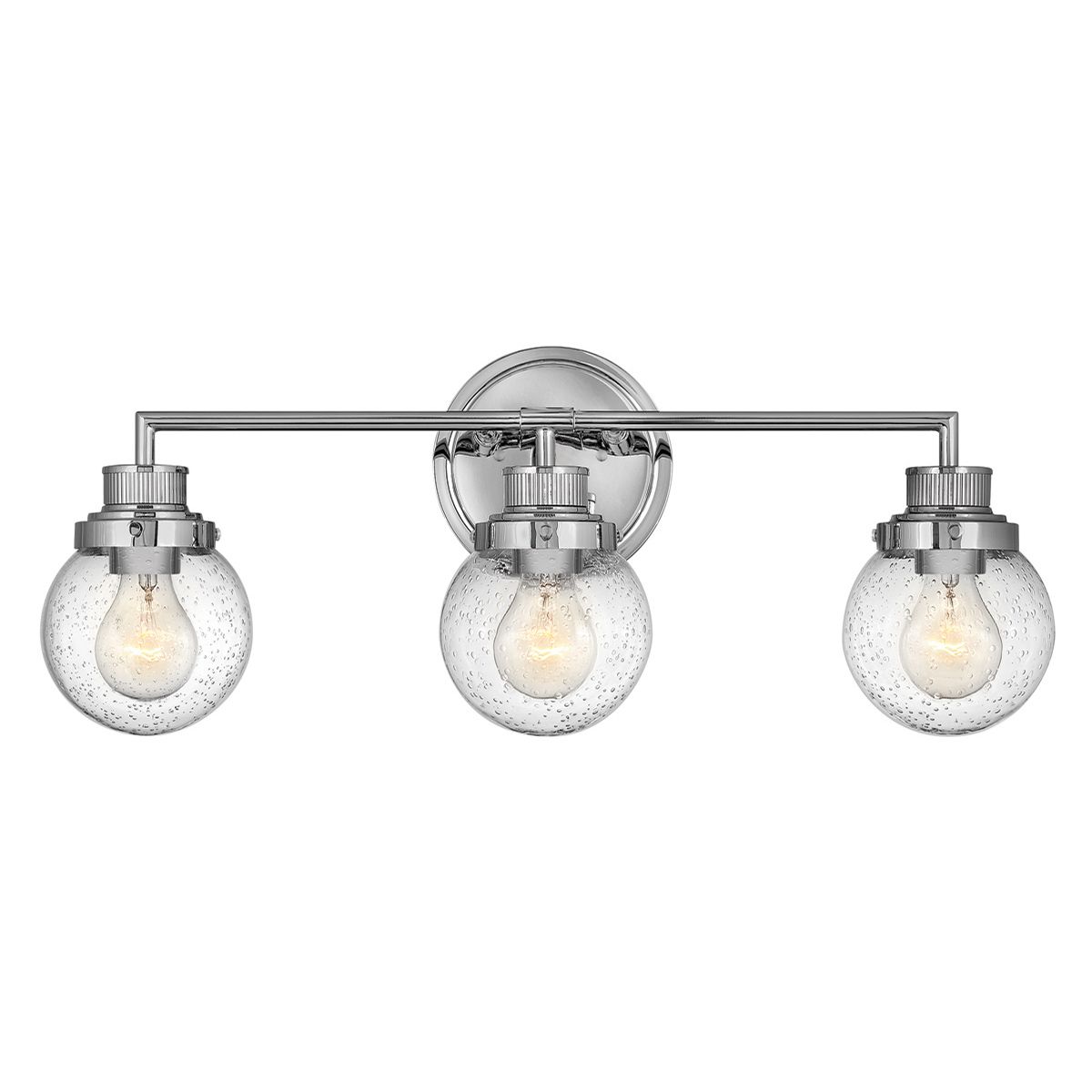 Poppy Vanity 3 Light Polished Chrome - QN-POPPY3-PC-BATH