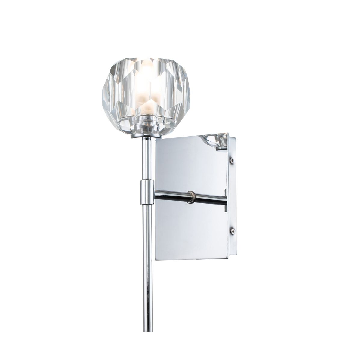 Regalia Vanity Light Polished Chrome - QN-REGALIA1-PC-BATH