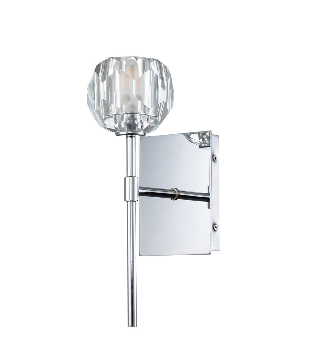 Regalia Vanity Light Polished Chrome - QN-REGALIA1-PC-BATH