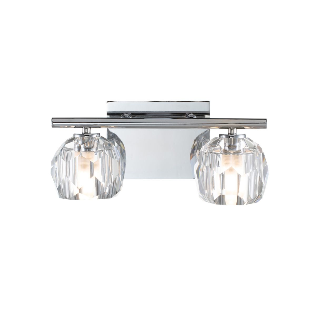 Regalia Vanity 2 Light Polished Chrome - QN-REGALIA2-PC-BATH