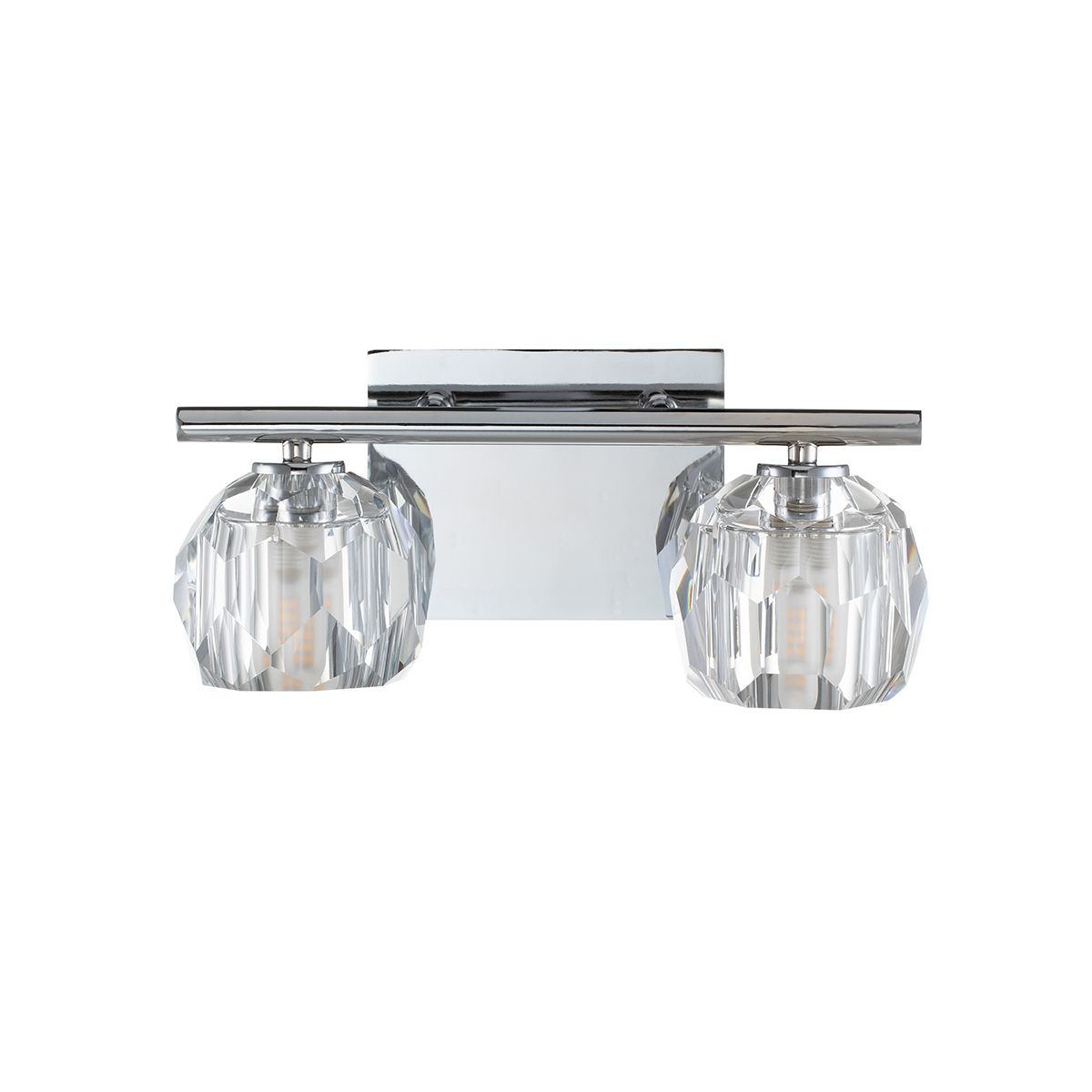 Regalia Vanity 2 Light Polished Chrome - QN-REGALIA2-PC-BATH