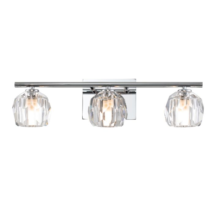 Regalia Vanity 3 Light Polished Chrome - QN-REGALIA3-PC-BATH