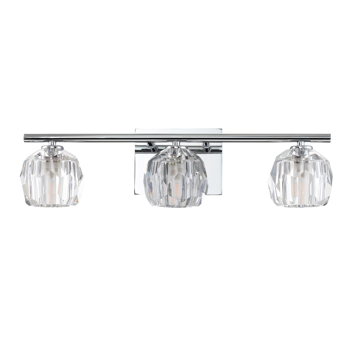 Regalia Vanity 3 Light Polished Chrome - QN-REGALIA3-PC-BATH