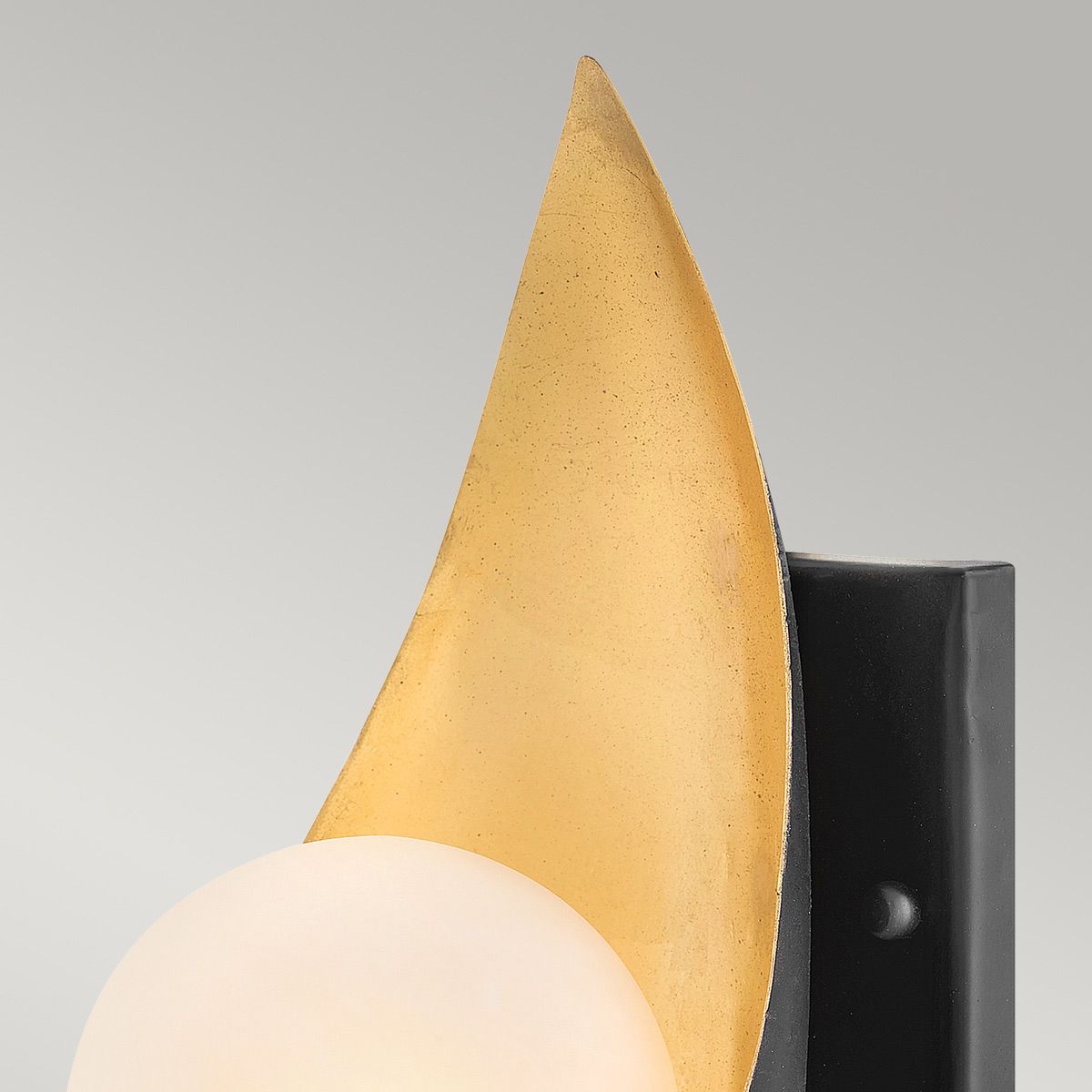 Ren Wall Light Matte Black & Gold - QN-REN1