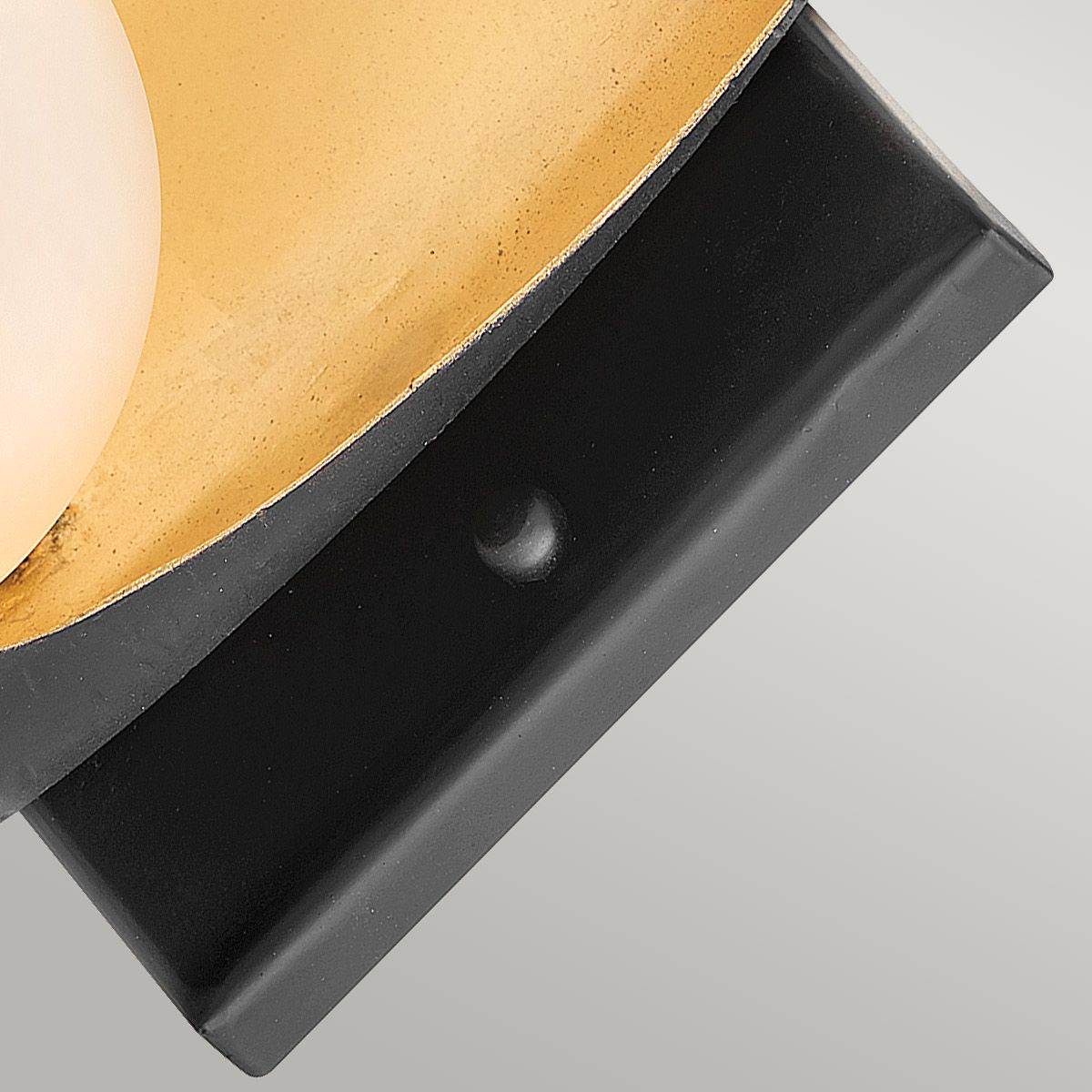 Ren Wall Light Matte Black & Gold - QN-REN1