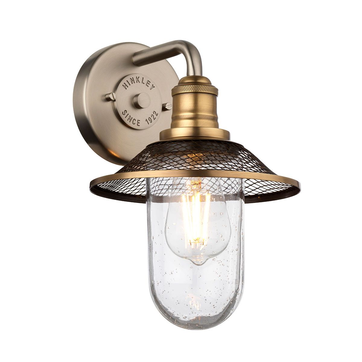 Rigby Vanity Light Antique Nickel & Heritage Brass - QN-RIGBY1-BATH-AN