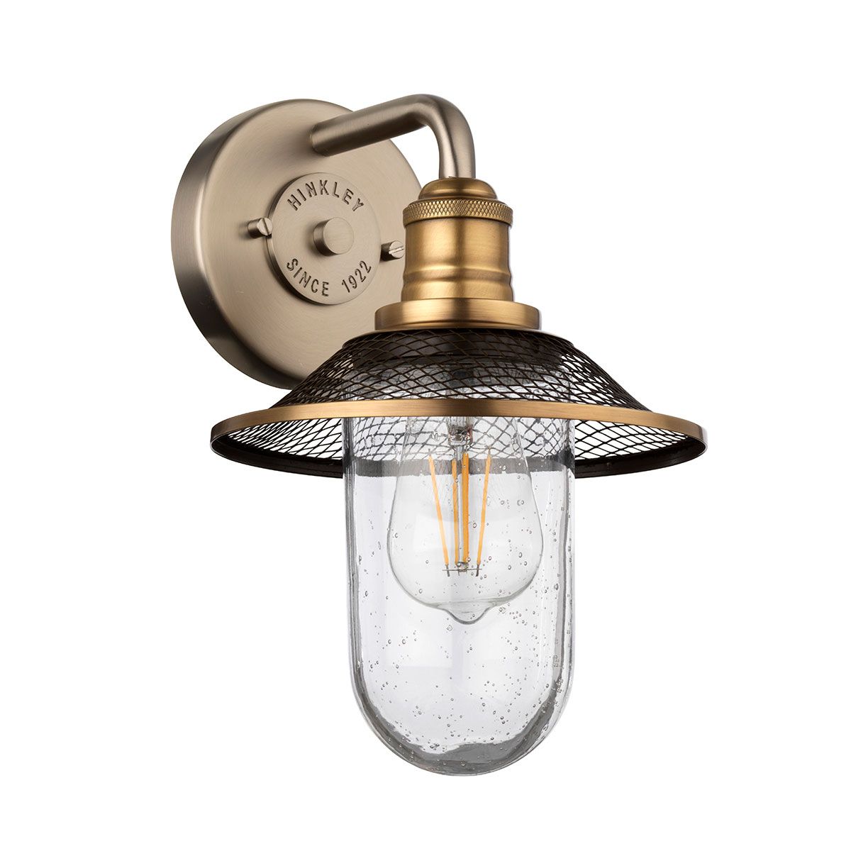 Rigby Vanity Light Antique Nickel & Heritage Brass - QN-RIGBY1-BATH-AN