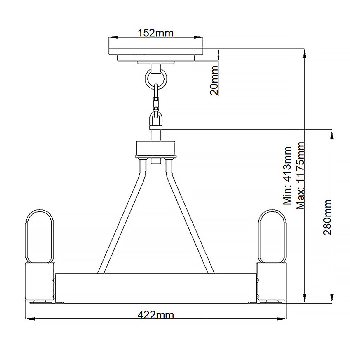 Silas Pendant 3 Light Aged Zinc & Heritage Brass - QN-SILAS-3P-DZ