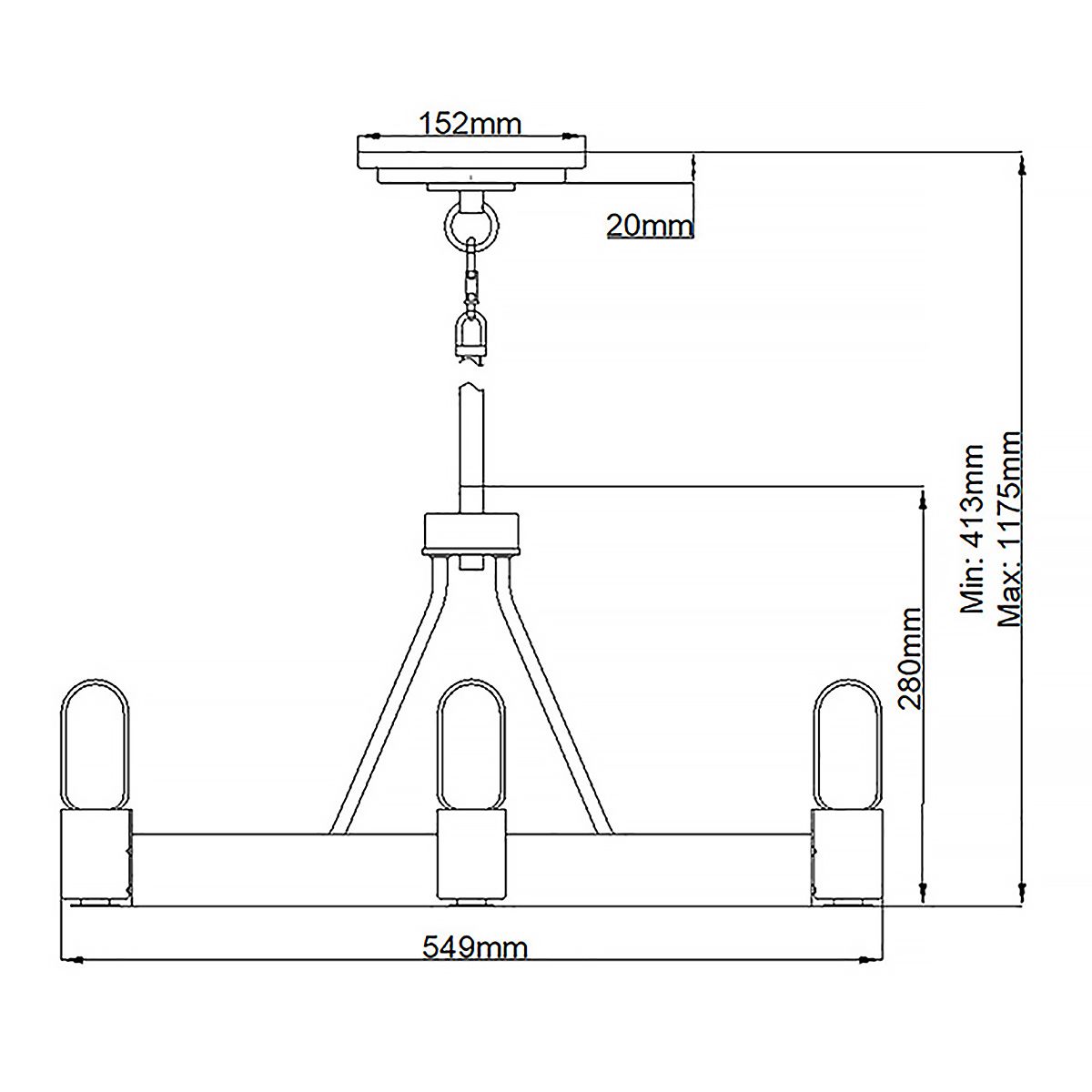 Silas Pendant 4 Light Aged Zinc & Heritage Brass - QN-SILAS-4P-DZ