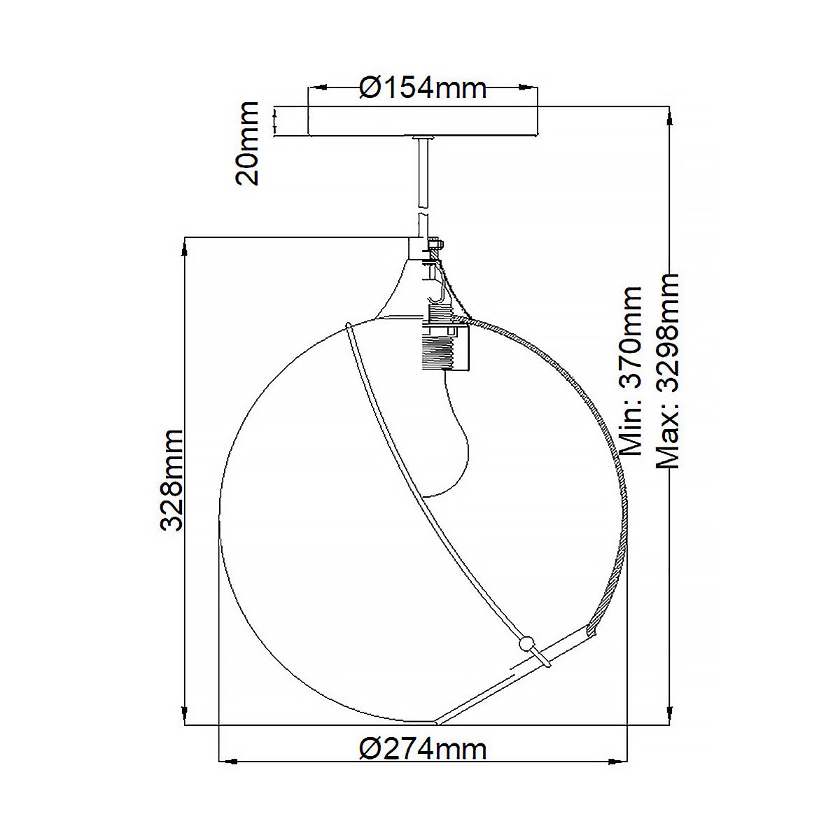 Skye Pendant Light Heritage Brass or Clear - QN-SKYE-1P