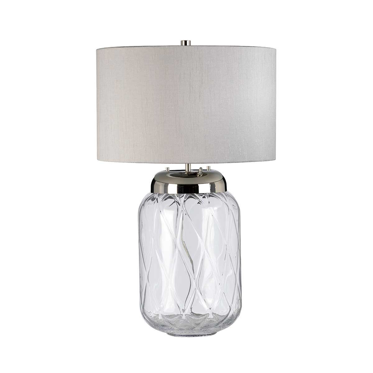 Sola 2 Light Table Lamp Polished Nickel & Titanium - QN-SOLA-TL-L