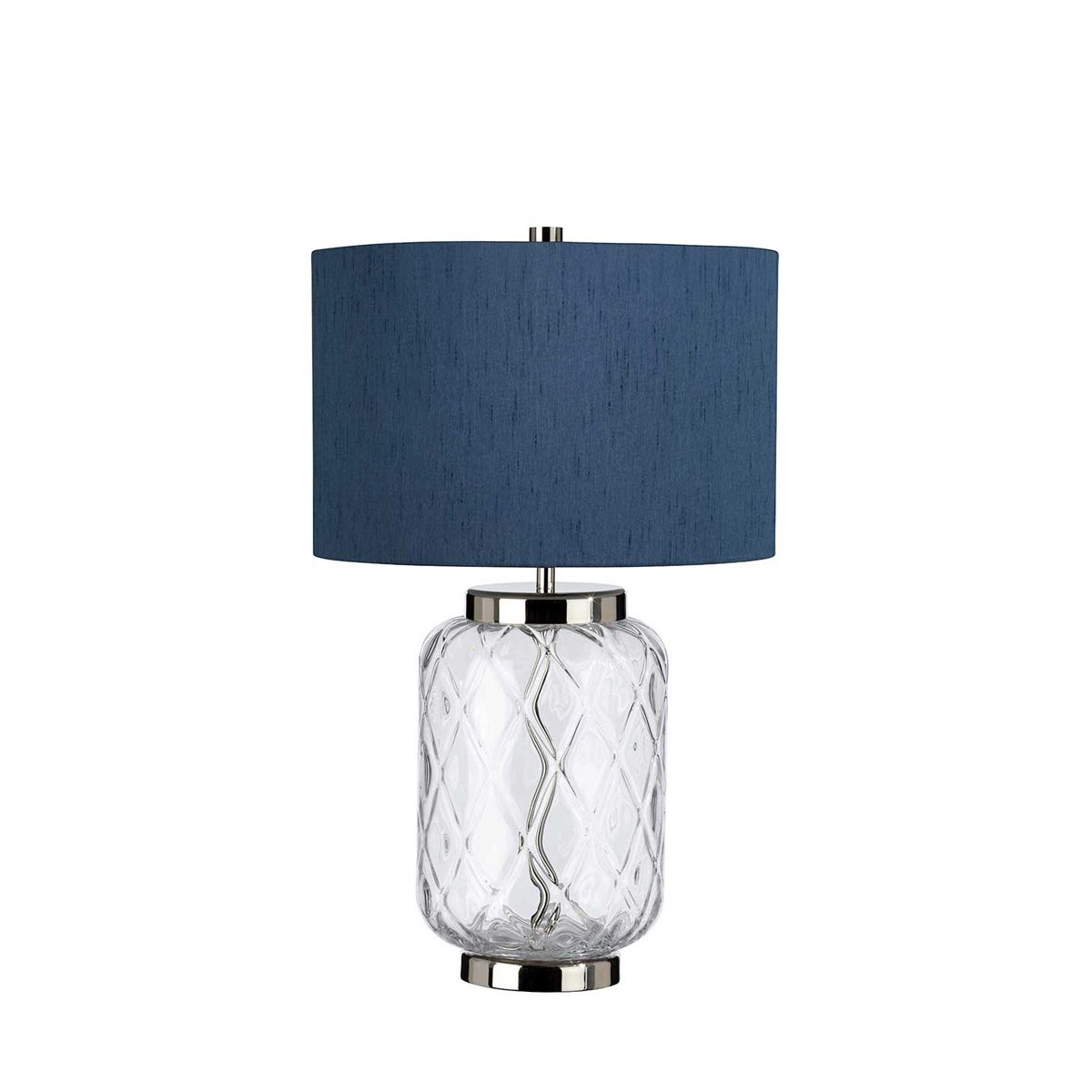 Sola Light Table Lamp Polished Nickel & Breton - QN-SOLA-TL-S-BLU