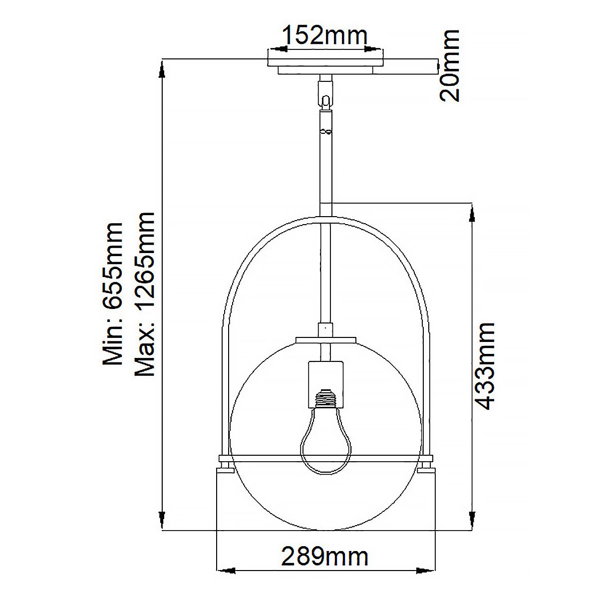 Somerset Medium Pendant Light Heritage Brass & Clear - QN-SOMERSET-P-C-HB