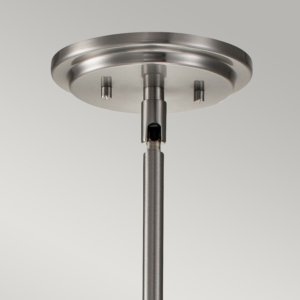 Somerset Medium Pendant Light Brushed Nickel & Clear - QN-SOMERSET-P-C-BN