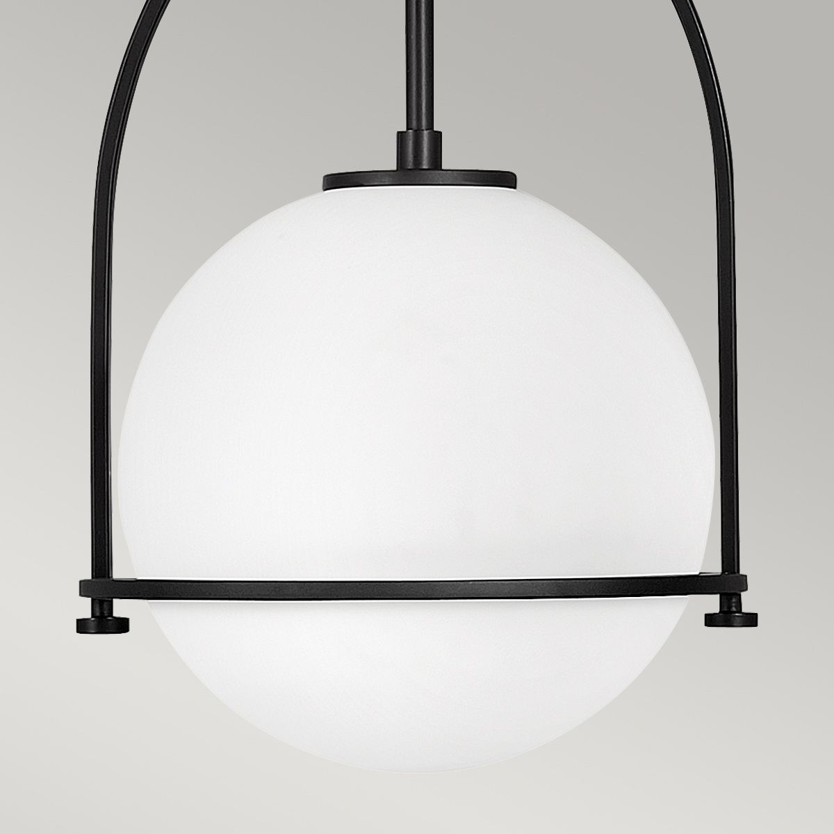 Somerset Medium Pendant Light Black & Opal - QN-SOMERSET-P-O-BK