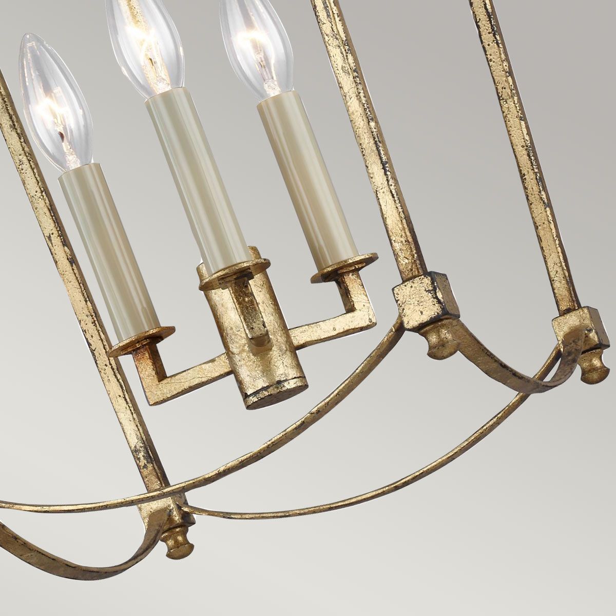 Thayer 3 Light Pendant Antique Gold - QN-THAYER-3P-ADB