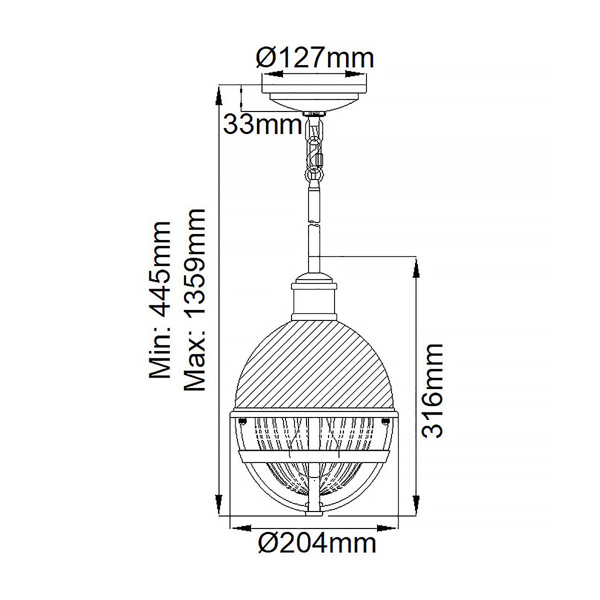 Tollis Mini Pendant Brushed Nickel & White - QN-TOLLIS-MP-BN