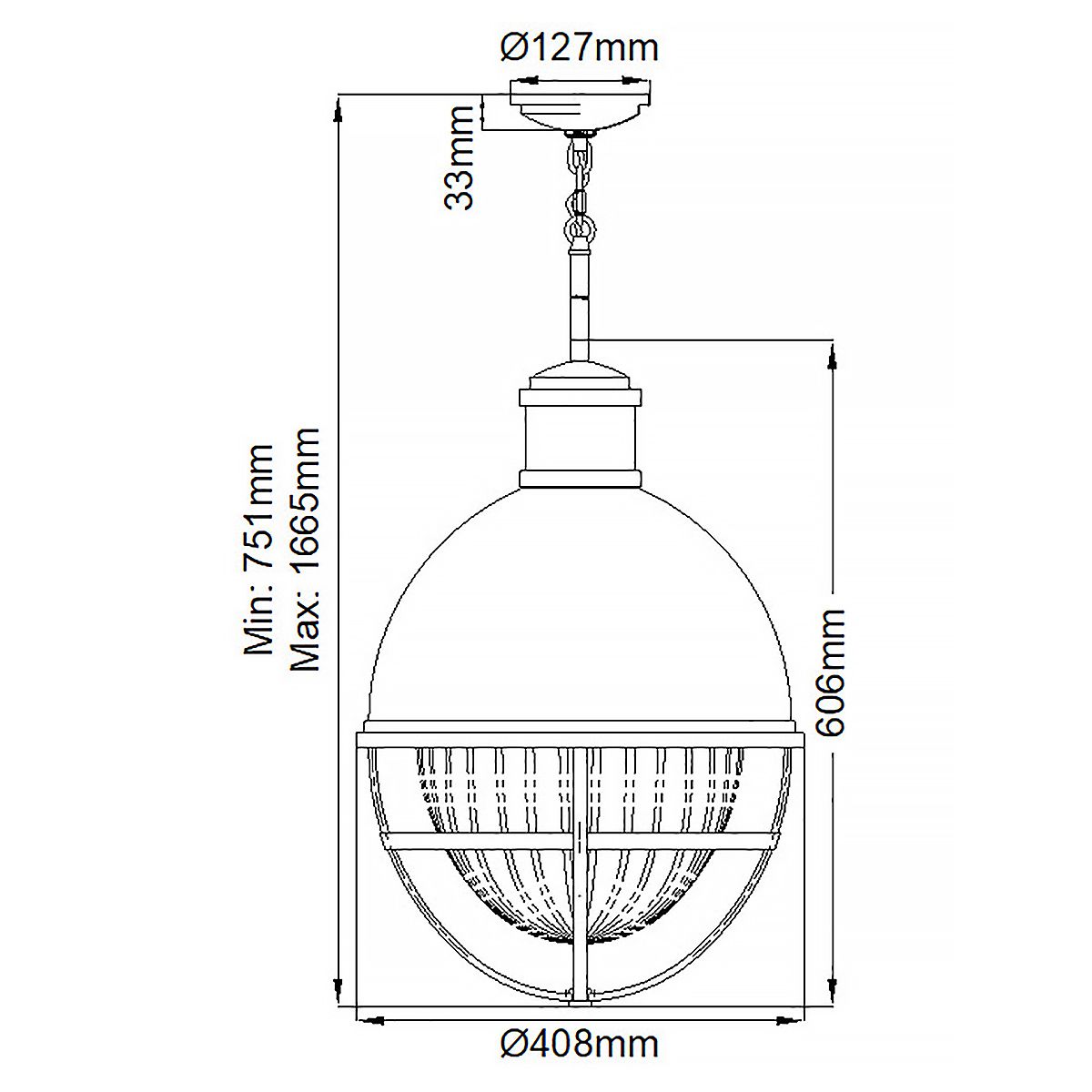 Tollis Pendant Light Brushed Nickel & White - QN-TOLLIS-P-BN