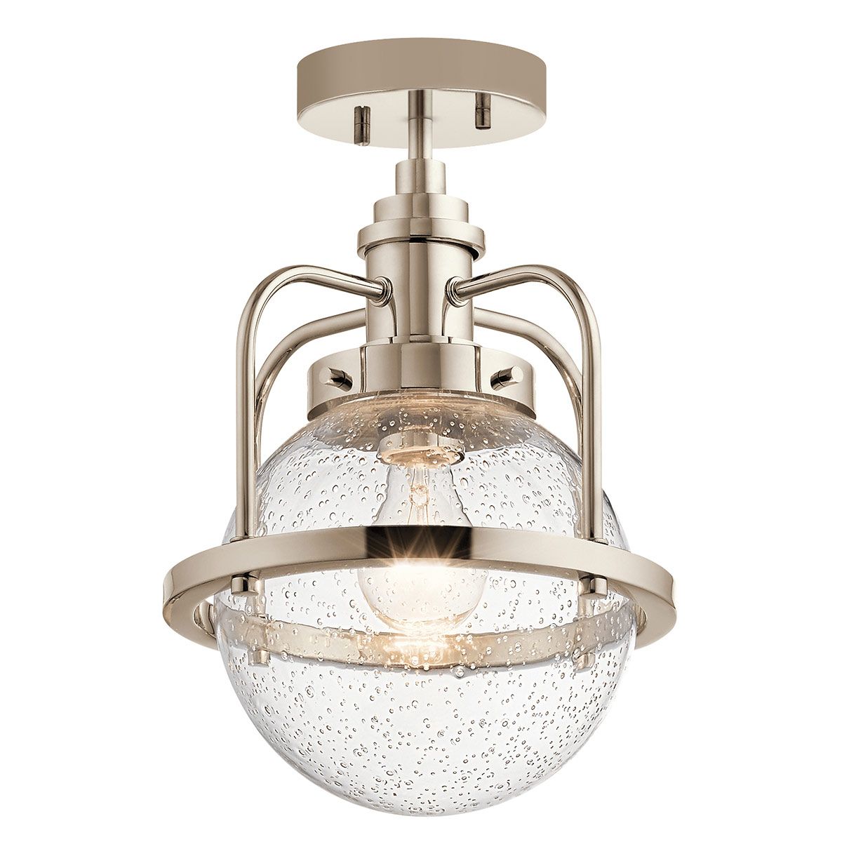 Triocent Pendant Light Polished Nickel & Clear - QN-TRIOCENT-P-PN