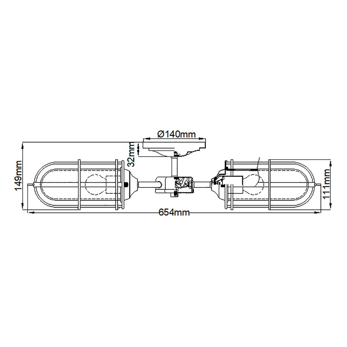 Urban Restoration 3 Light Semi Flush Mount Light Dark Antique Brass & Clear - QN-URBANREST-3SF