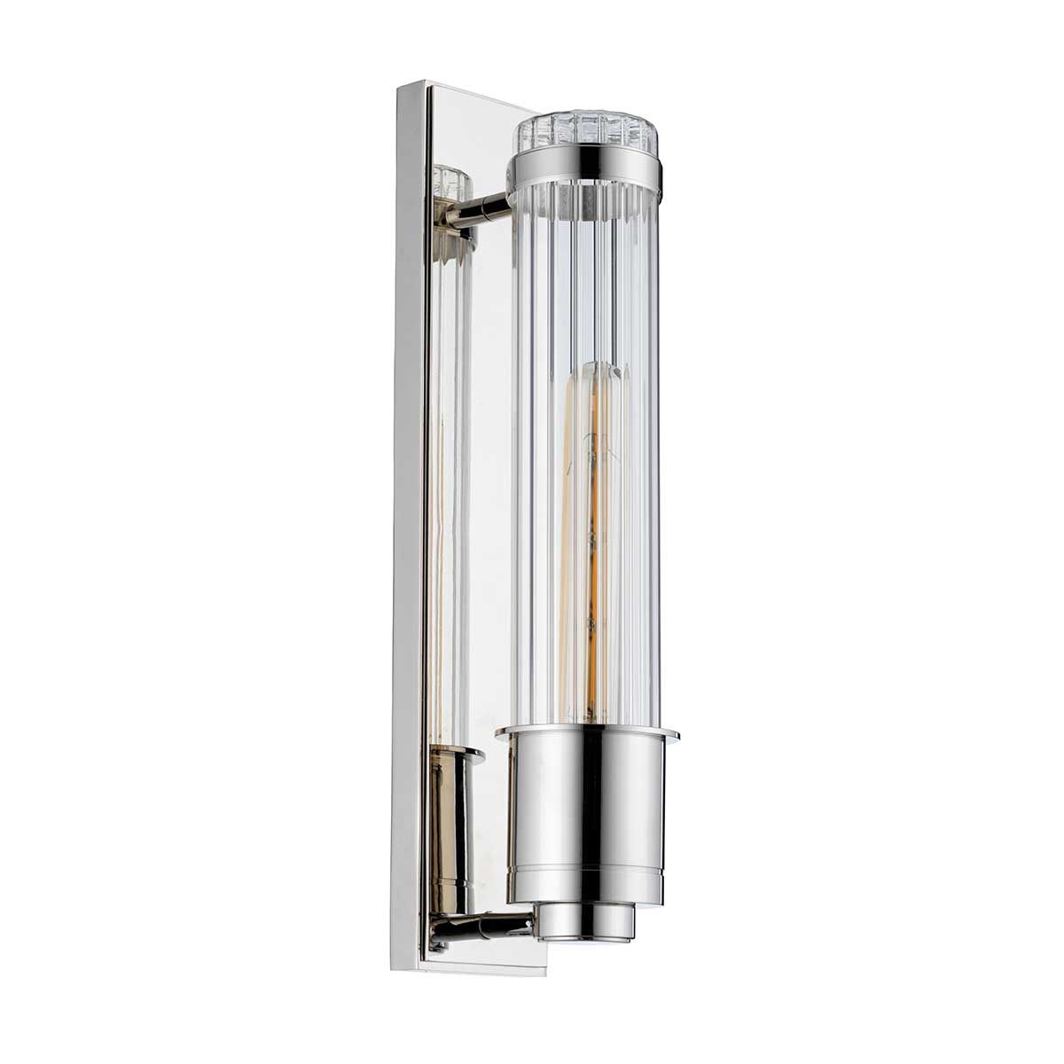 Wellington Vanity Light Polished Chrome or Clear - QN-WELLINGTON1-PC