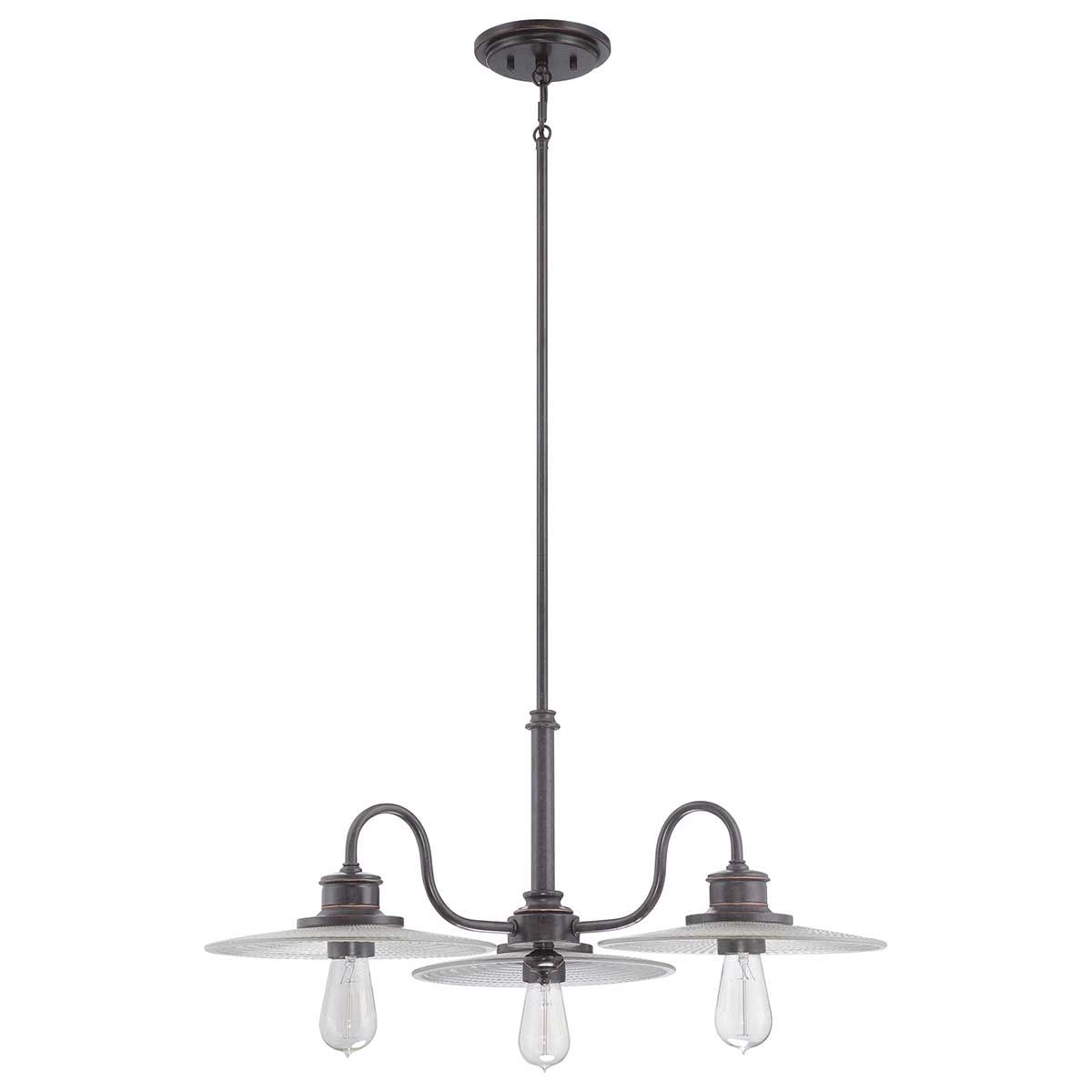 Admiral 3 Light Chandelier Imperial Bronze - QZ-ADMIRAL-3P-IB