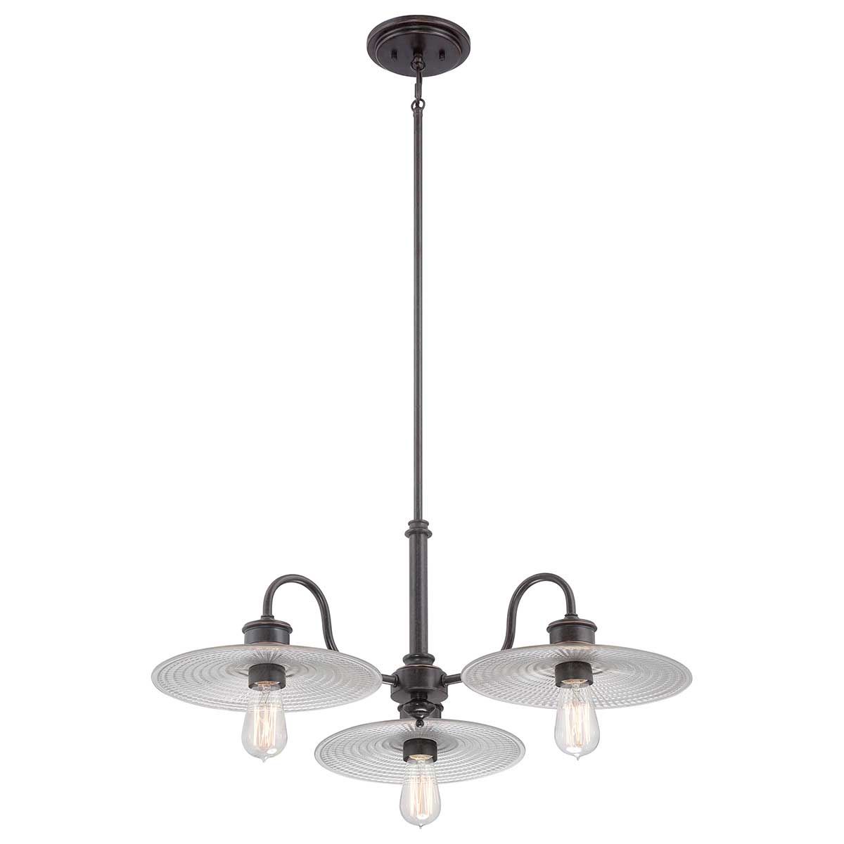 Admiral 3 Light Chandelier Imperial Bronze - QZ-ADMIRAL-3P-IB