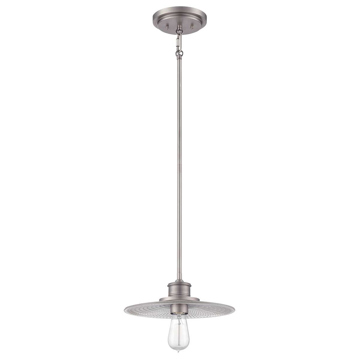 Admiral 1 Light Mini Pendant Antique Nickel - QZ-ADMIRAL-P-AN