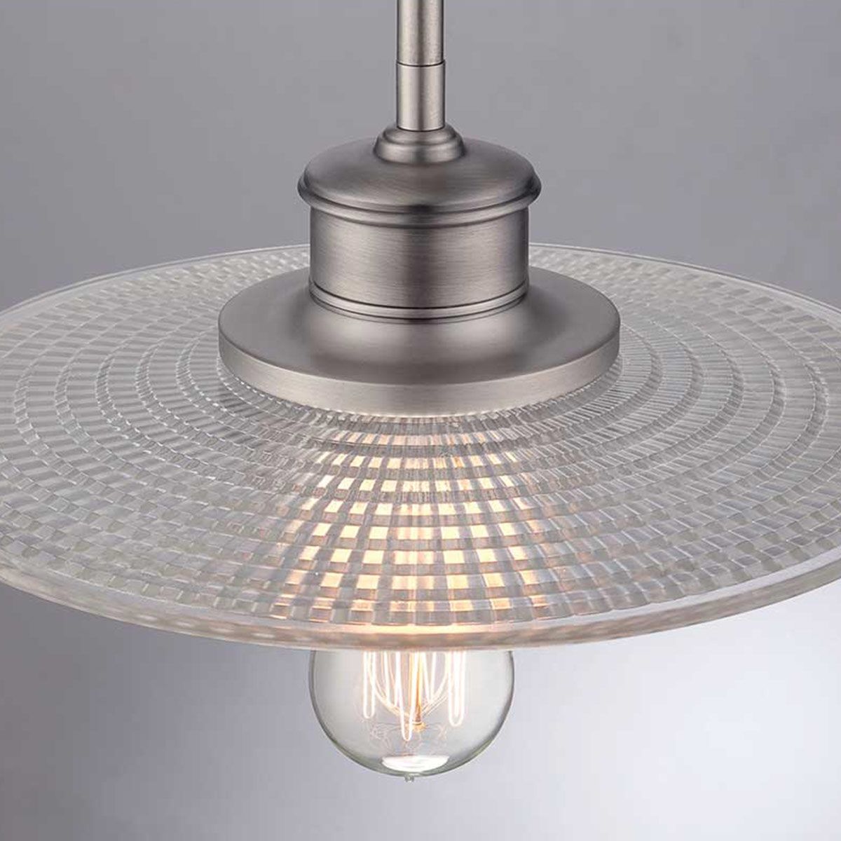 Admiral 1 Light Mini Pendant Antique Nickel - QZ-ADMIRAL-P-AN