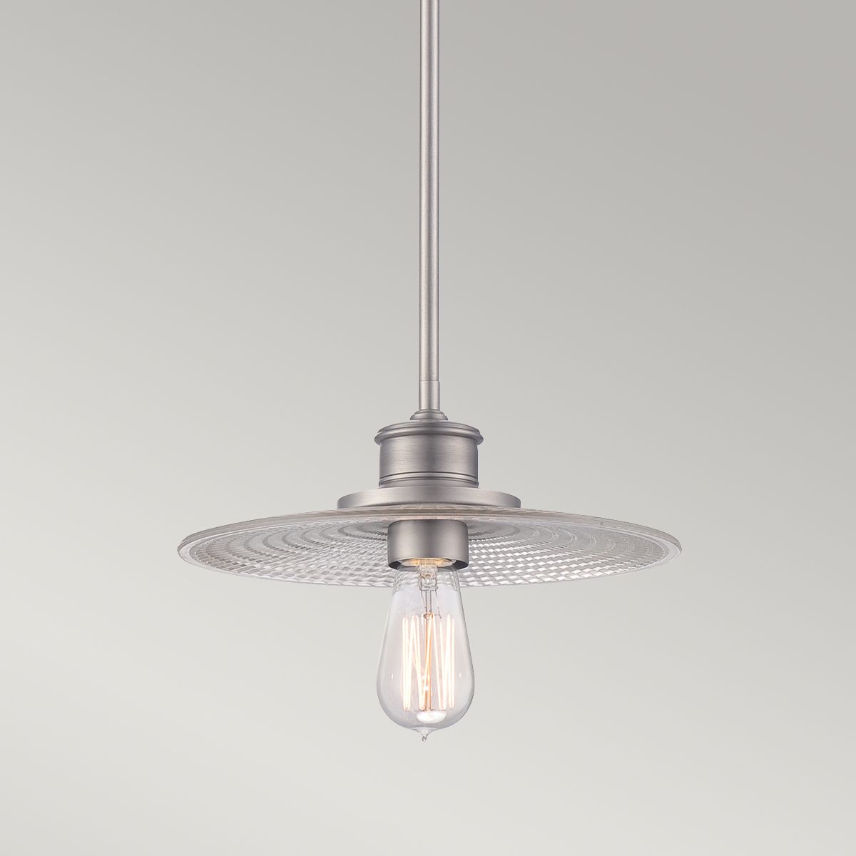 Admiral 1 Light Mini Pendant Antique Nickel - QZ-ADMIRAL-P-AN