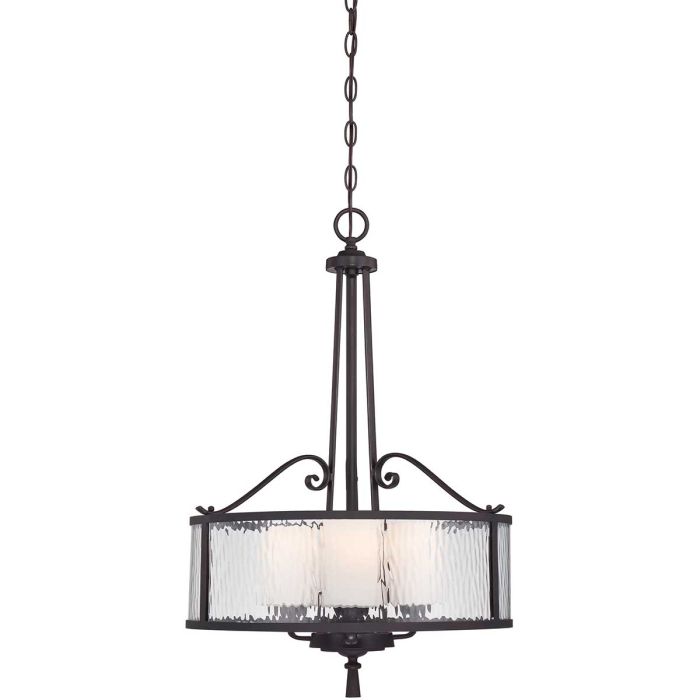 Adonis 3 Light Pendant Dark Cherry - QZ-ADONIS-P