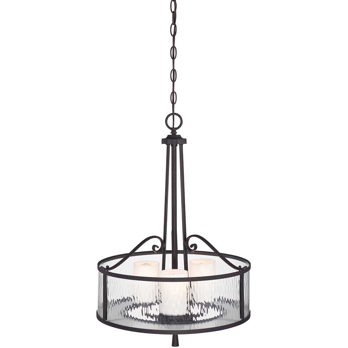 Adonis 3 Light Pendant Dark Cherry - QZ-ADONIS-P