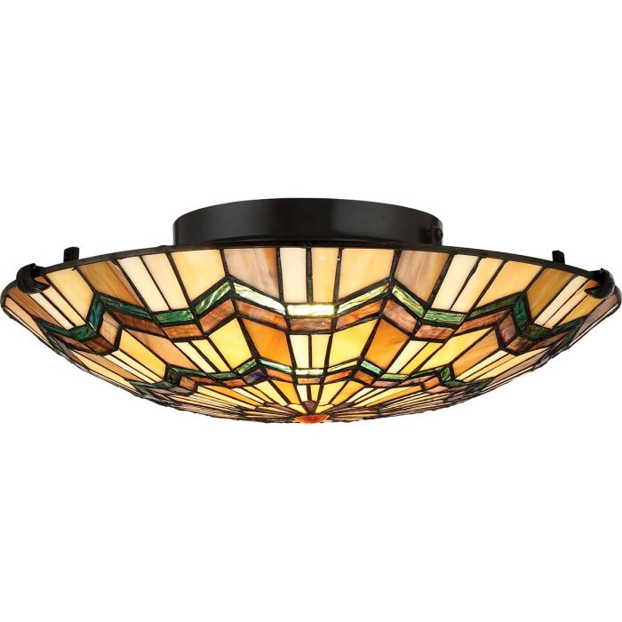 Alcott 2 Flush Mount Light Valiant Bronze - QZ-ALCOTT-F