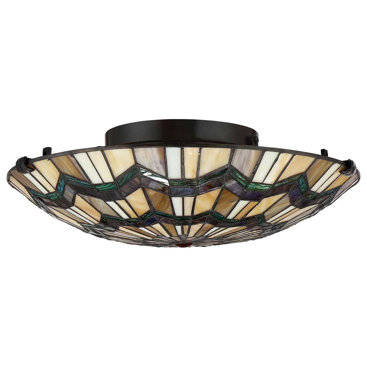 Alcott 2 Flush Mount Light Valiant Bronze - QZ-ALCOTT-F