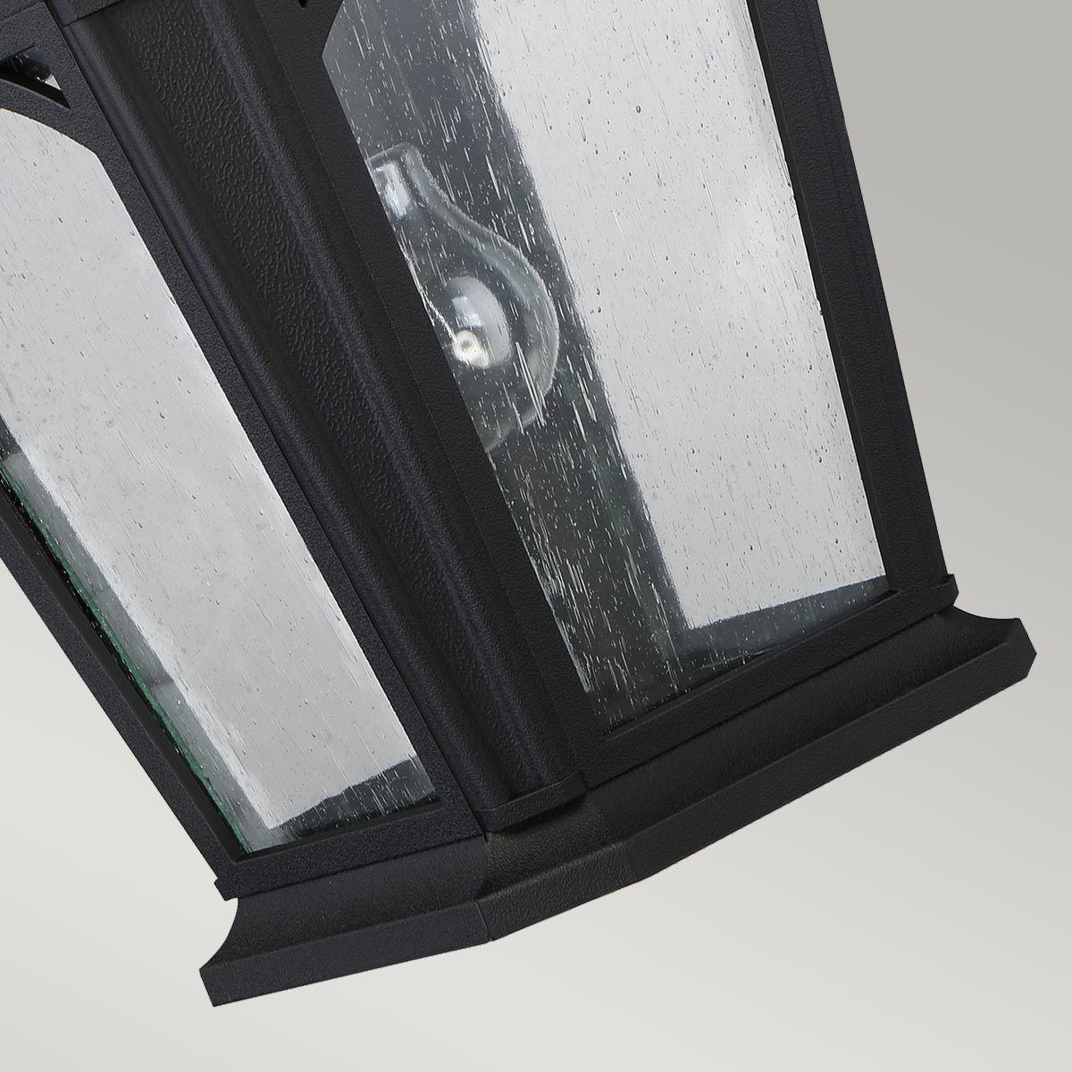 Bedford Large Wall Lantern Mystic Black - QZ-BEDFORD2-L