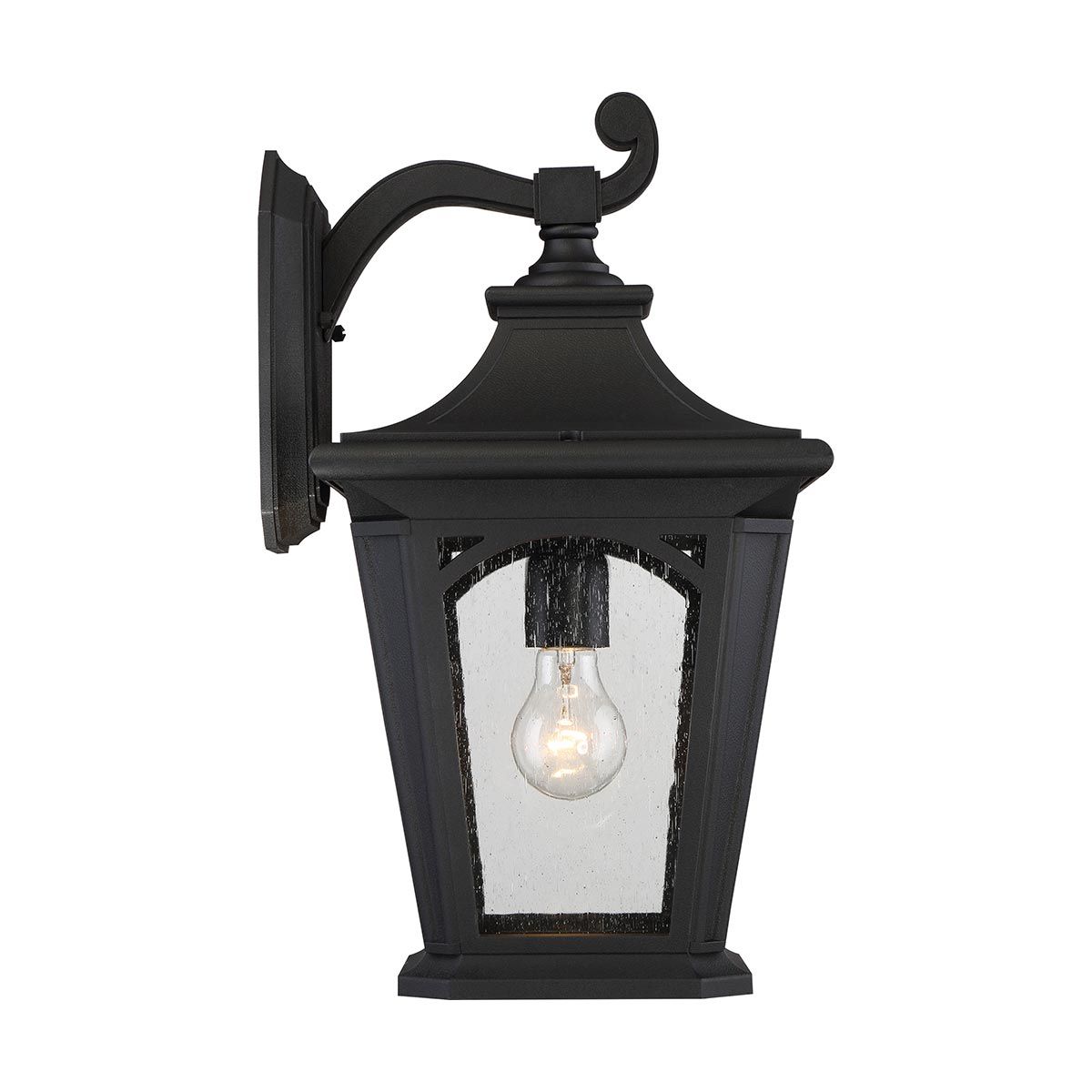 Bedford Large Wall Lantern Mystic Black - QZ-BEDFORD2-L