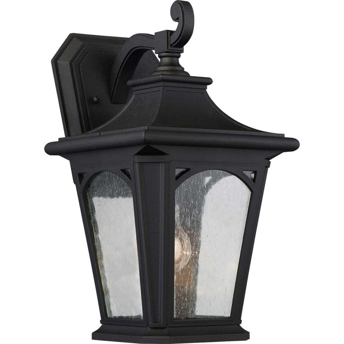 Bedford Medium Wall Lantern Mystic Black - QZ-BEDFORD2-M