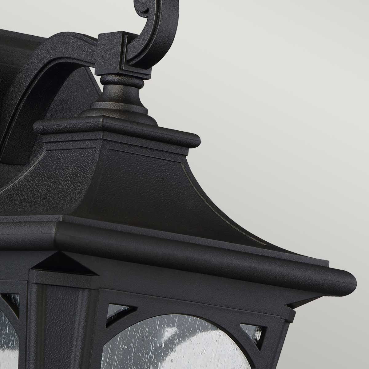 Bedford Medium Wall Lantern Mystic Black - QZ-BEDFORD2-M