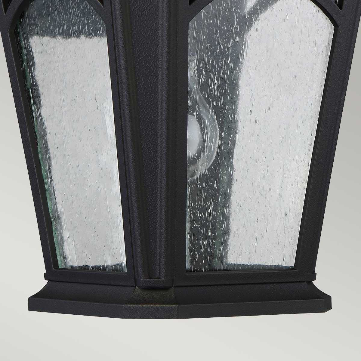 Bedford Medium Wall Lantern Mystic Black - QZ-BEDFORD2-M