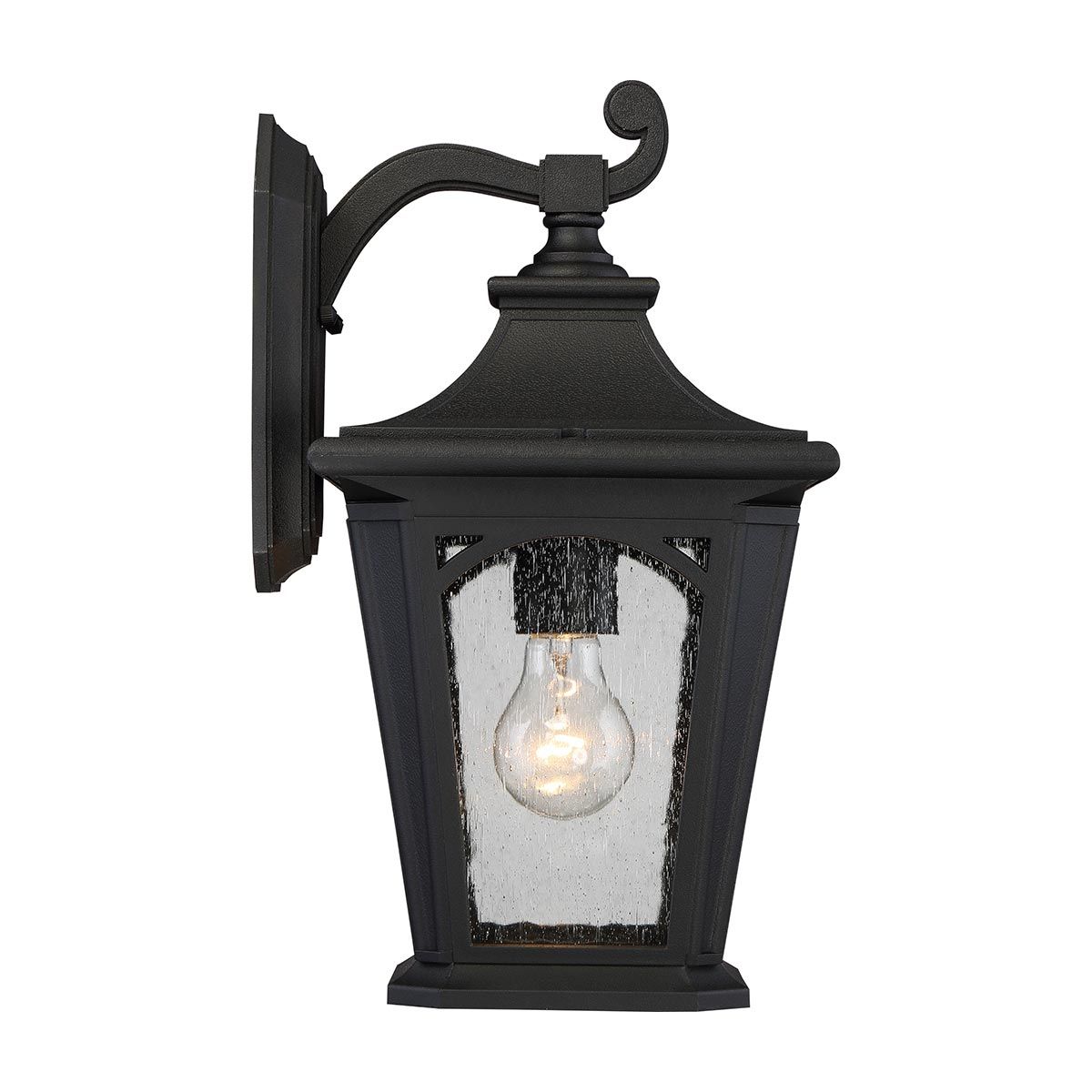 Bedford Medium Wall Lantern Mystic Black - QZ-BEDFORD2-M