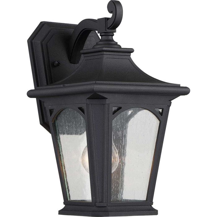 Bedford Small Wall Lantern Mystic Black - QZ-BEDFORD2-S