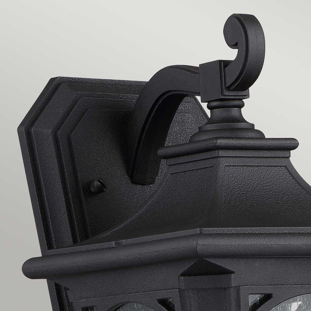 Bedford Small Wall Lantern Mystic Black - QZ-BEDFORD2-S