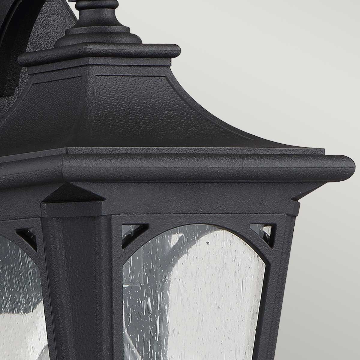 Bedford Small Wall Lantern Mystic Black - QZ-BEDFORD2-S