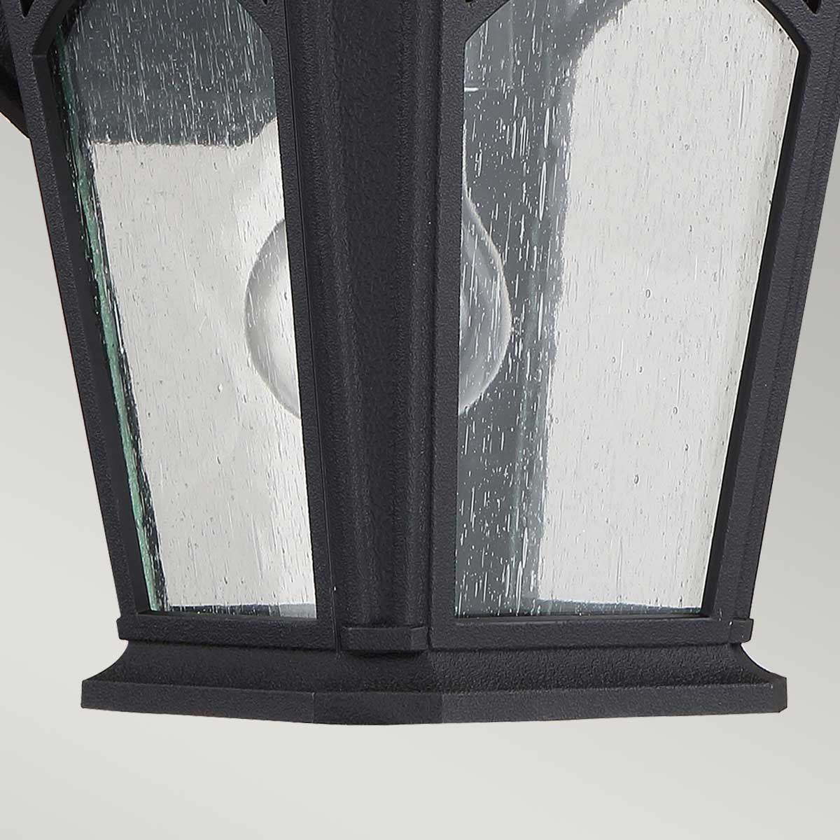 Bedford Small Wall Lantern Mystic Black - QZ-BEDFORD2-S